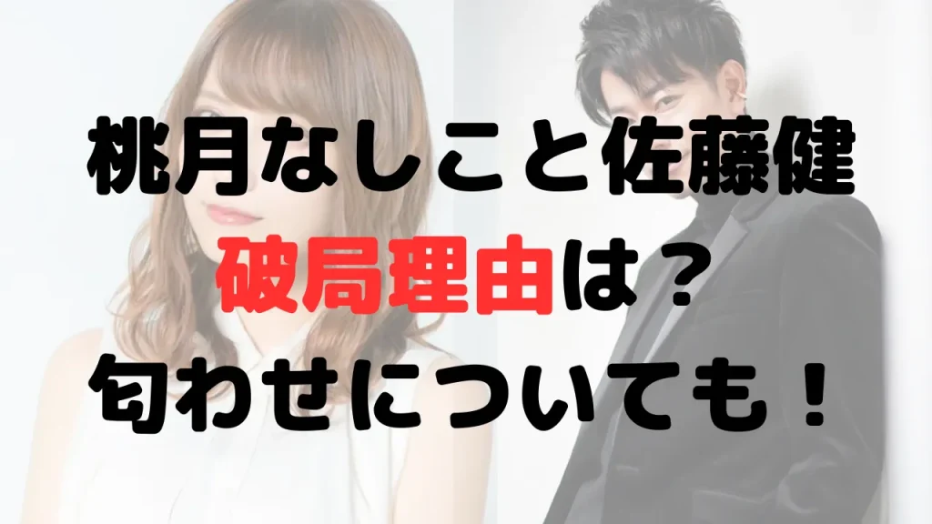 桃月なしこは佐藤健といつ破局？理由は？匂わせについても！